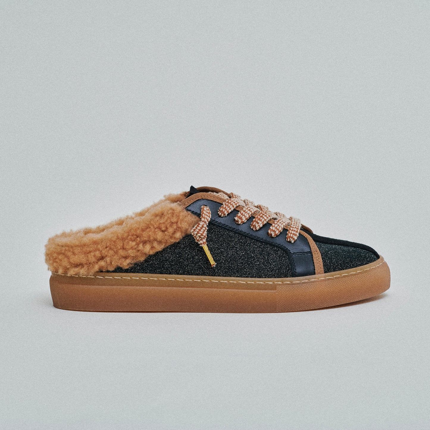 THE11 SABOT _ 14113 | Black Glitter