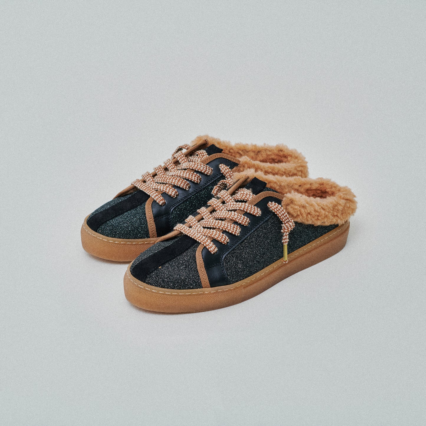 THE11 SABOT _ 14113 | Black Glitter