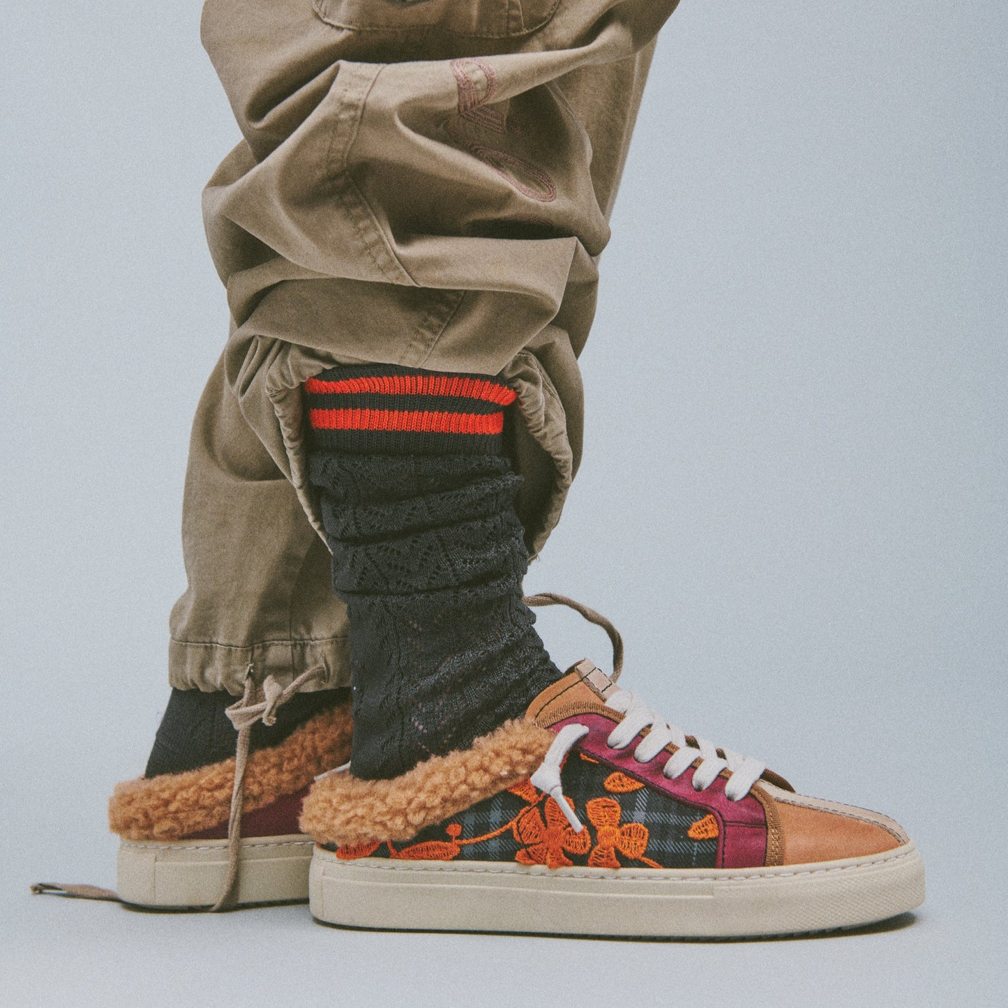 THE11 SABOT _ 14114 | Broderie Orange