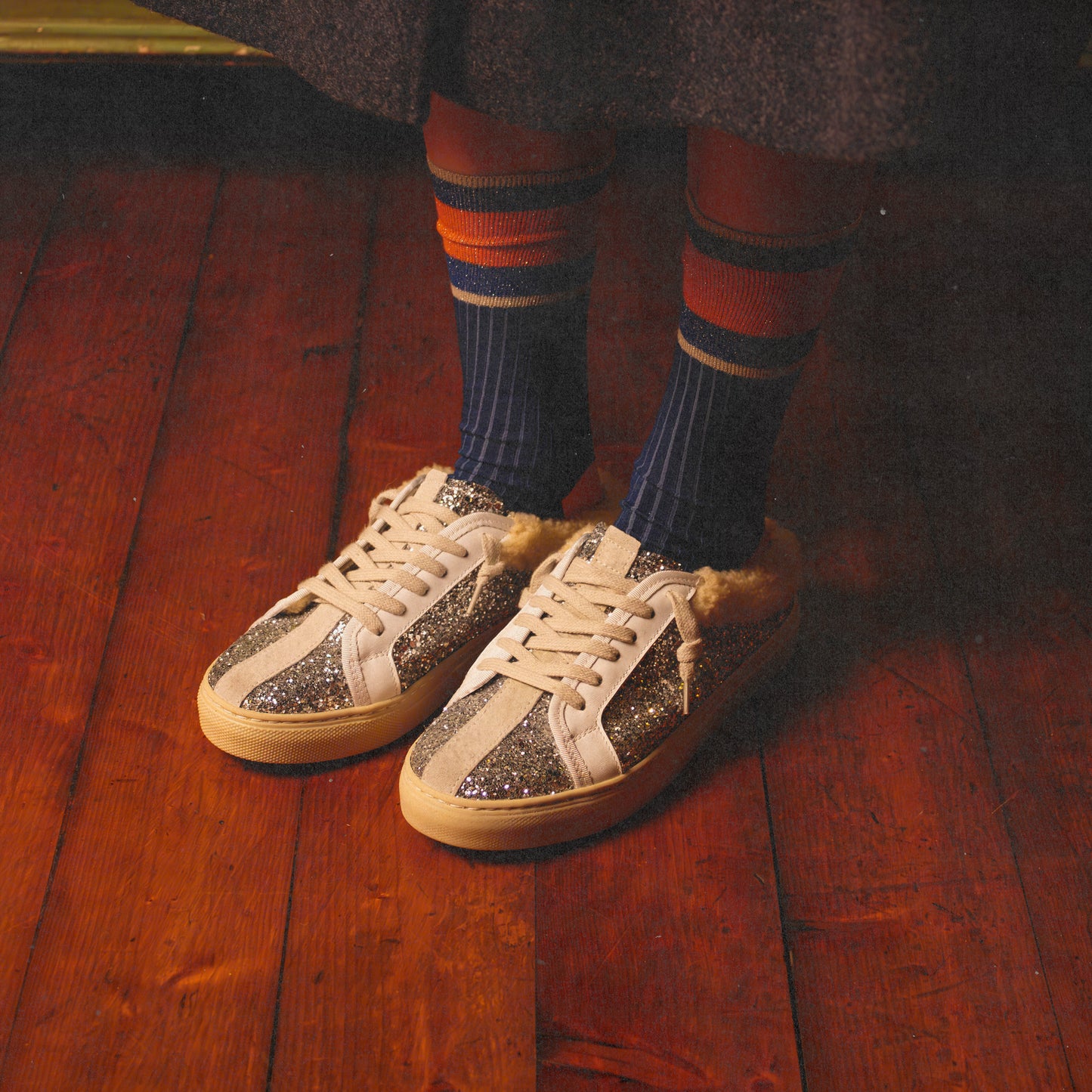 THE11 SABOT _ Silver Sled Clog | Xmas Drop